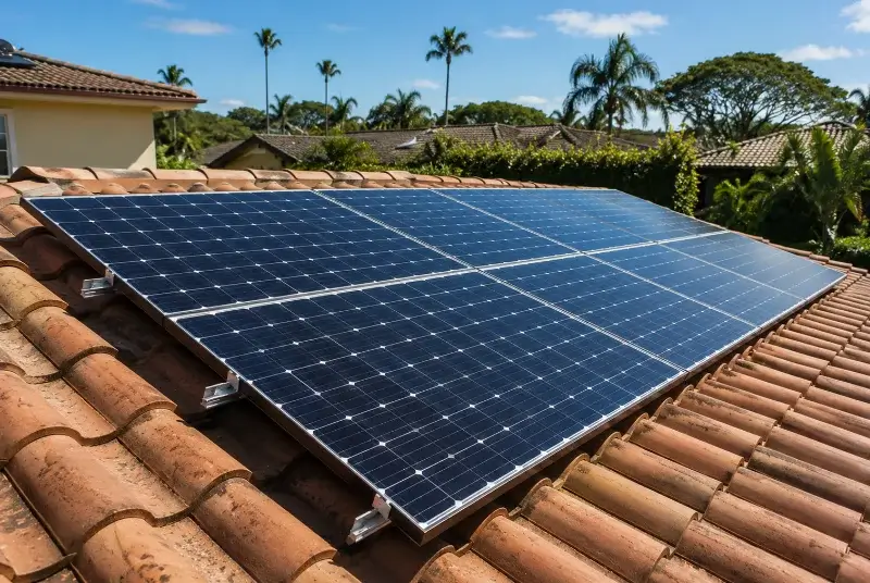 Installation de panneaux solaires à Méthamis